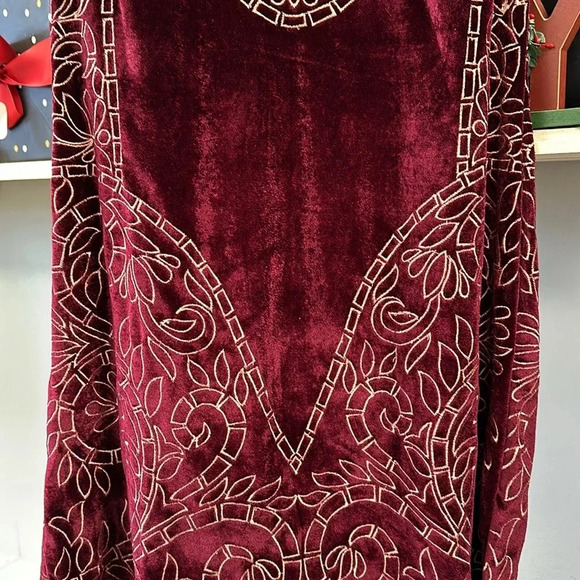 Chelsea and Violet velvet short sleeve shift dress size small NWT - Picture 8 of 9